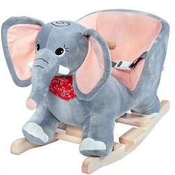 Deuba Rocking Elephant Grey with Sound Function
