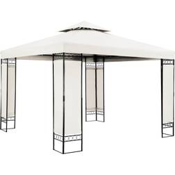 Deuba Metal Gazebo Lorca Cream 3 x 3 m