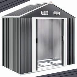 Gardebruk Shed Anthracite Metal 6x4ft (Building Area )