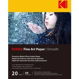 Kodak Premium FineArt Smooth Fotopapir 21x29.7cm 20 Ark