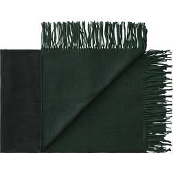 Silkeborg Uldspinderi Franja Plaid Green/Black Tæppe Grøn, Sort (240x170cm)