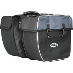 tectake Bike bag with reflective strips 35l black