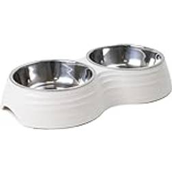 Selected by ZOO Dobbel middagsskÃ¥l Ripple Hvit M 350ml