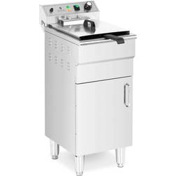 Royal Catering Friteuse Électrique 13 l 5 000 W Robinet De Vidange Zone Froide