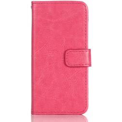 MAULUND iPhone SE 5 5s Wallet Læder Etui m. Pung Pink