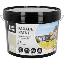 HARD HEAD Fasadfärg Semi matte Grå 3L