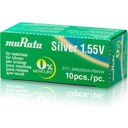 Murata 248395, MURATA Silveroxid SR626SW-PBWW 377 Batterier 1 stk