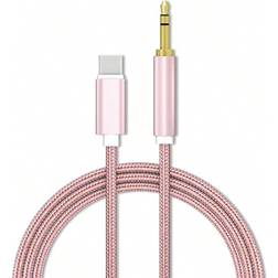 Shein Nylon Braided Type-c To Jack Cable, Suitable