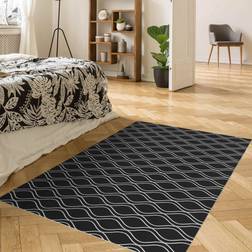 Tapis En Vinyle Motif Retro Foncé Gris cm