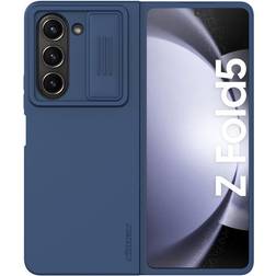 Nillkin Oem CamShield Silky Silicone Case for Samsung Galaxy Z Fold 5 with Camera Protector Dark Blue