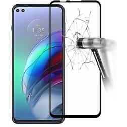 MTP Products 9D Full Cover Motorola G100 Skærmbeskyttelse Hærdet Glas 9H, 0.3mm Sort