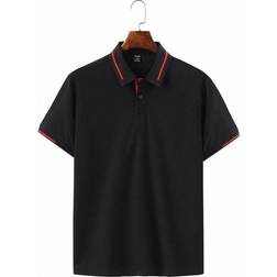 Shein Men Contrast Trim Polo Shirt