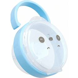 Shein 1pc Panda Pattern PP Plastic Pacifier Case Carrying Pacifier Case Bite Toy Case Pacifier Storage CaseBlue