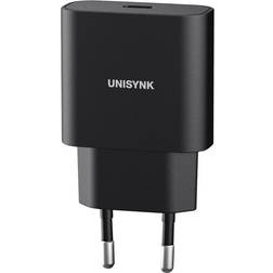 Unisynk USB-C Slank Vægoplader 20W Hvid