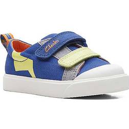 Clarks Childrens pattern detailed light weight canvas shoes 'city bright'