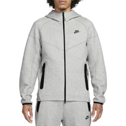 Nike Sportswear Tech Fleece Windrunner Men's Full Zip Hoodie - Birch Heather/Black