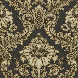 Galerie Cottage Chic Damask Black Wallpaper 25739