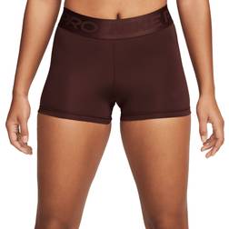 Nike Pro Mid-Rise 3" Shorts Women's - Earth