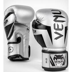 Venum ELITE BOXNINGSHANDSKAR SILVER/SVART 16oz