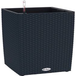 Lechuza Cube Cottage Graphite Black 40 x 40 x H40 cm Krukke