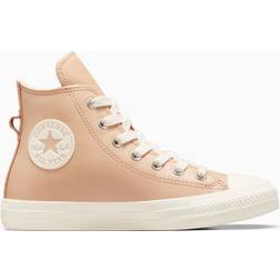 Converse All Star Hi Sneakers - Beige Læder Neutral
