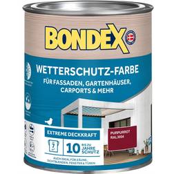 Bondex Wetterschutz-Farbe RAL 3004 Rot 0.75L