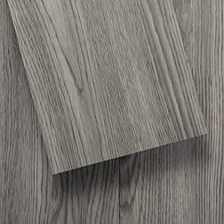 Lucida Surfaces Lucida USA Luxury Vinyl Plank Flooring Peel and Stick Floor Tile Grayscale 12 Pcs