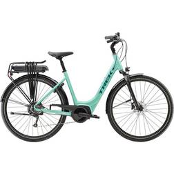 Trek Verve 2 Lowstep Blue Sage 400Wh Elcykel Damcykel