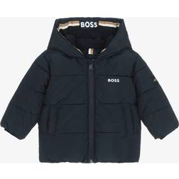 BOSS Wasserabweisende Kids-Steppjacke mit Logo-Print