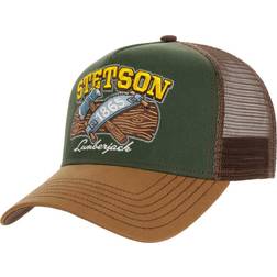 Stetson Men's Trucker Cap Lumberjack, 56-60 cm, Brown/Green