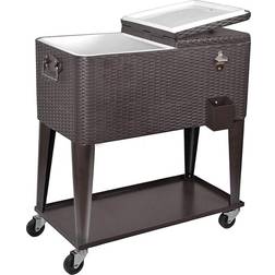 Clevr Store Rolling Cooler Ice Chest Cart