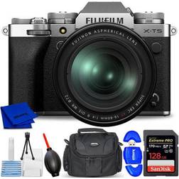 Fujifilm FUJIFILM X-T5 Mirrorless Camera with 16-80mm Lens Silver 16782662 7PC Bundle