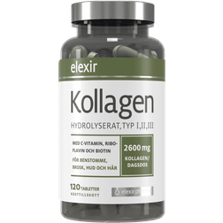 Elexir Pharma Kollagen hydrolysert type I II III