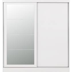 SECONIQUE Nevada White Gloss Wardrobe 178.5x194cm