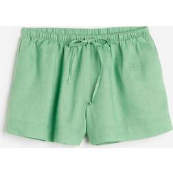 H&M Leinenshorts Grün