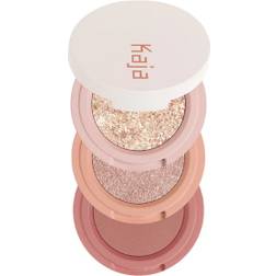 Kaja Bouncy Eyeshadow Trio Nude Peach Tone Vegan - Cruelty Free