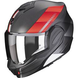 Scorpion EXO-Tech Evo Carbon Helmet - Matt Black/Grey/Red Man, Woman