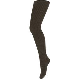 MP Strumpbyxor Ull Rib Brown Melange Strumpbyxor
