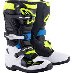 Alpinestars Tech 7S Cross Boots - Blue/Gol Børn