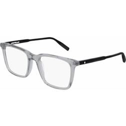 Montblanc MB0011O 009 52 Briller Mænd Krystalklar Transparent Grey 52mm