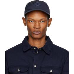 Moncler Baseballcap aus Gabardine Schwarz Einheitsgröße