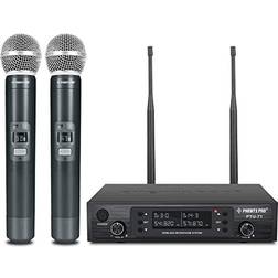 Phenyx Pro Phenyx Pro Wireless Microphone System Dual UHF Cordless Mic PTU-71