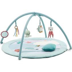 BabyToLove Little big friends spielbogen decke spielmatte ocean meerestiere ø100cm