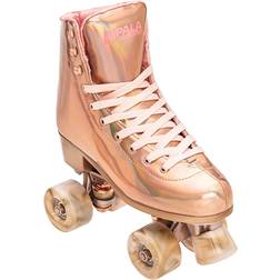 Impala Rollerskates Quad Skate für Mädchen groß für Kinder und Erwachsene Marawa Rose Gold US Herren 5, Damen 7