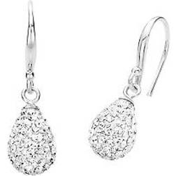 Grace Amor Earrings 925 Sterling Silver Women's Earrings - Silver