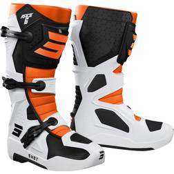Shot Race 6 MX Boots - Black/White/Orange Woman