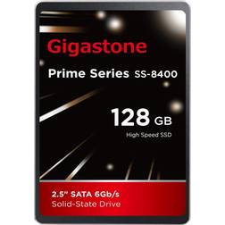 Gigastone 128GB 2.5' Internal SSD, 3D NAND Solid State Drive, SATA III 6Gb/s 2.5 inch 7mm (0.28) Read up to 520MB/s