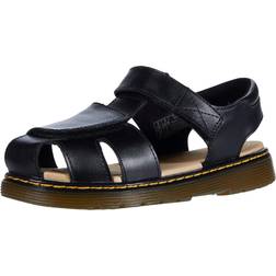 Dr. Martens Junior Moby II Leather Velcro Sandals Black