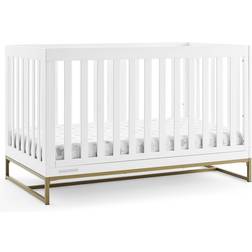 Delta Children Jade 4-in-1 Convertible Crib Greenguard Bianca White/Melted