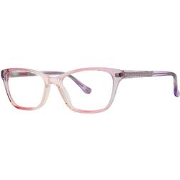 Kensie Rebellious Lyserød Krystalklar 49 Briller Mænd Transparent Pink 49mm